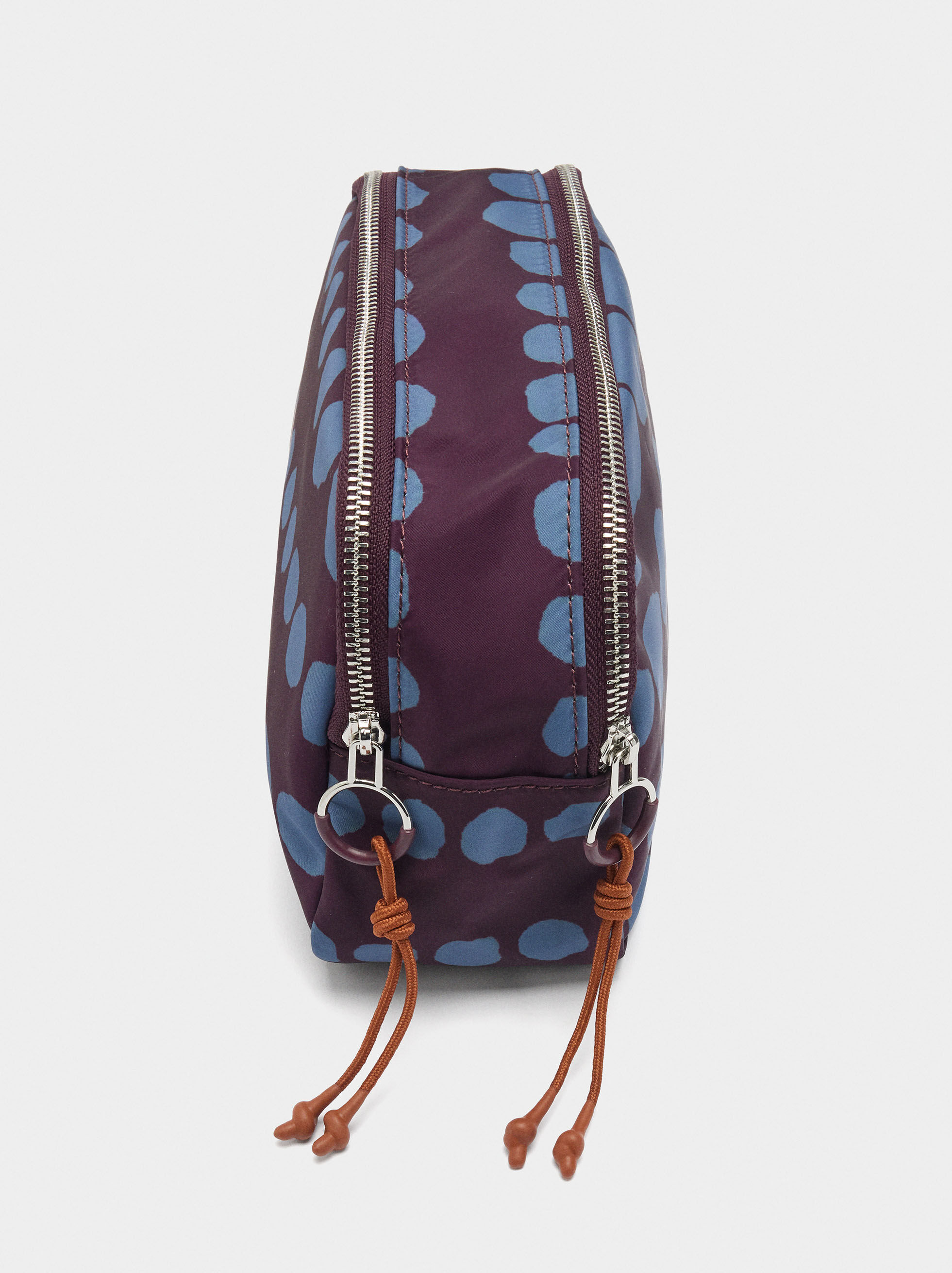 Bolsa para cosméticos estampada de nylon