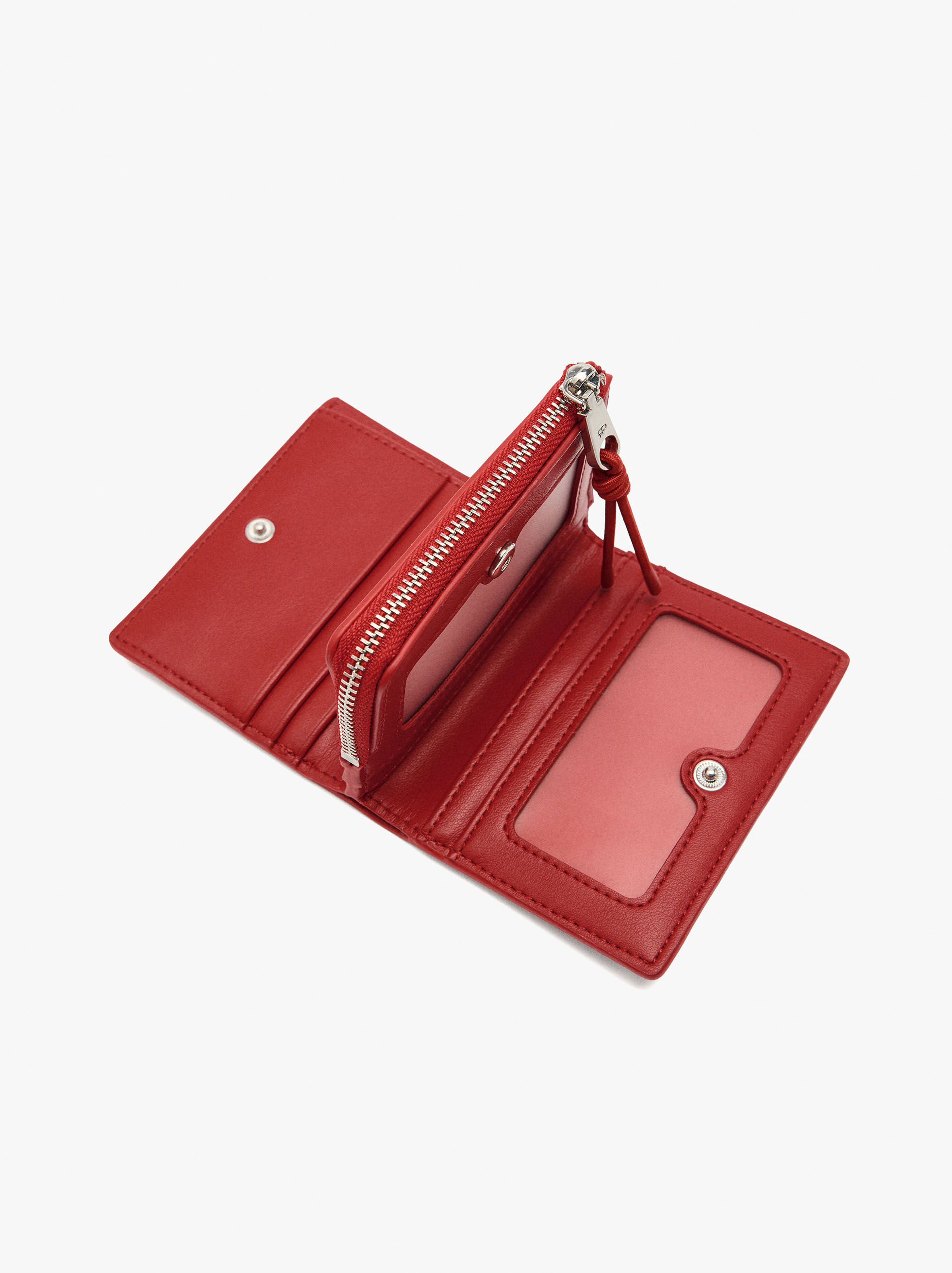 Porta-moedas básico com textura