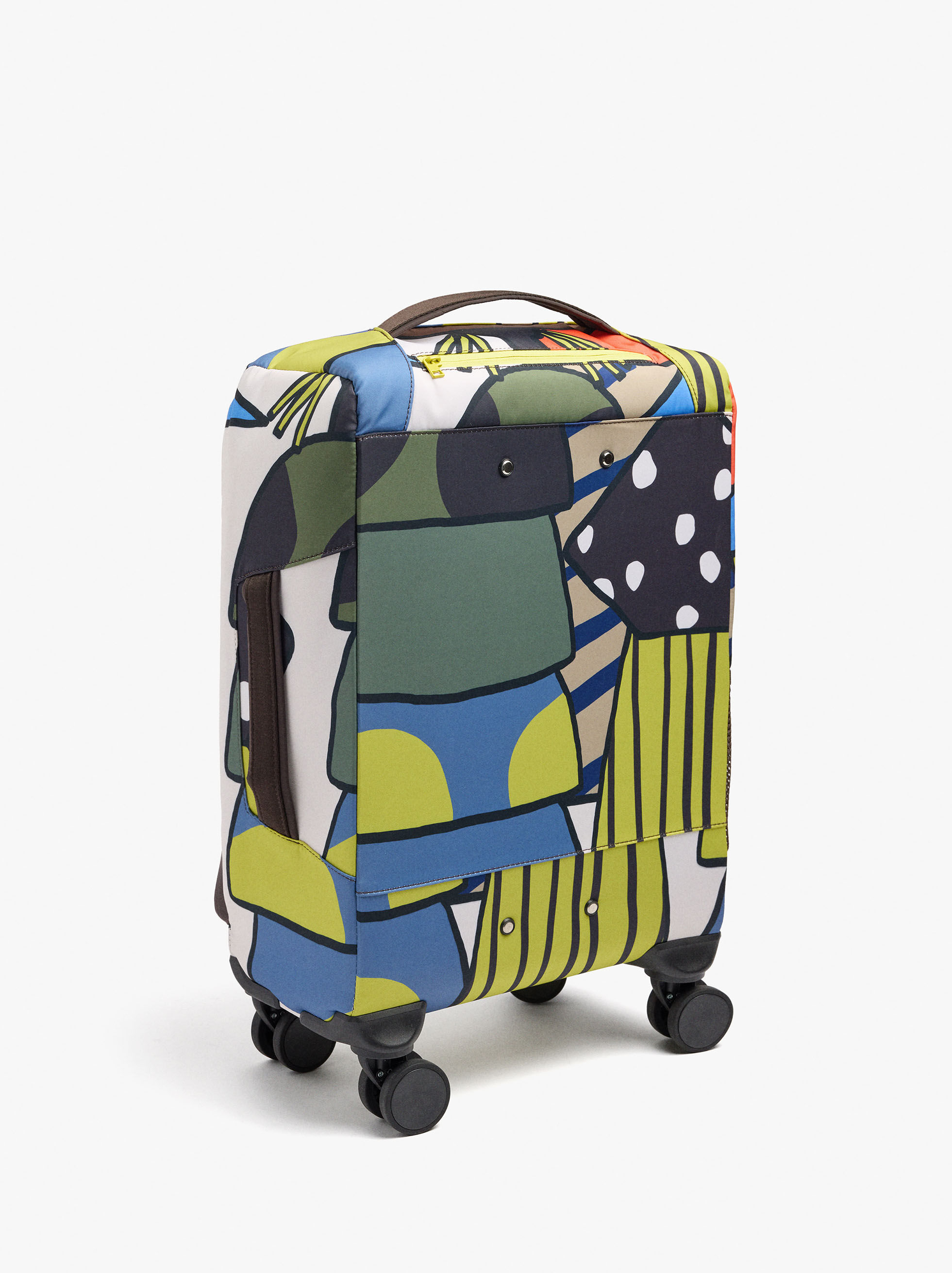 Mala de viagem de nylon estampada