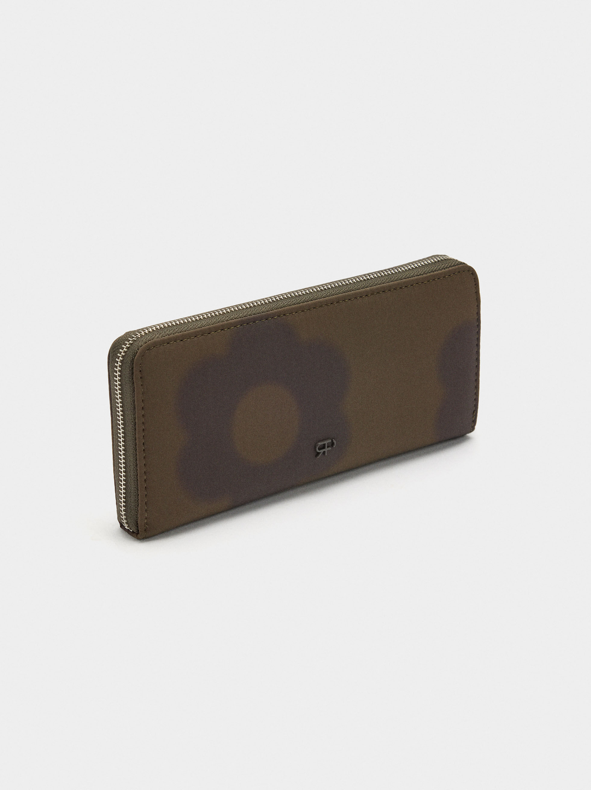 Porta-moedas de nylon e fecho de correr