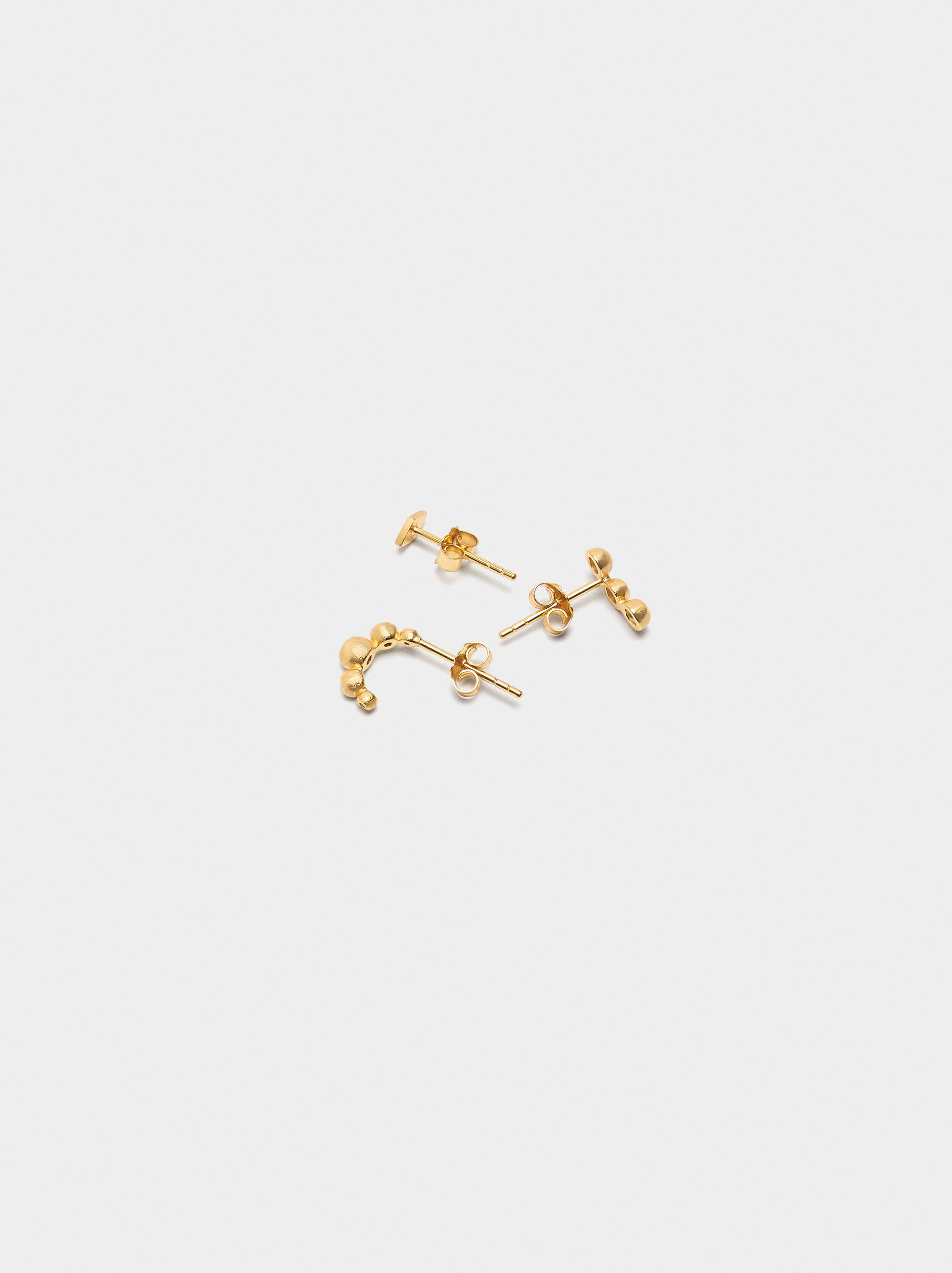 Set de brincos com zircónias - prata de lei 925