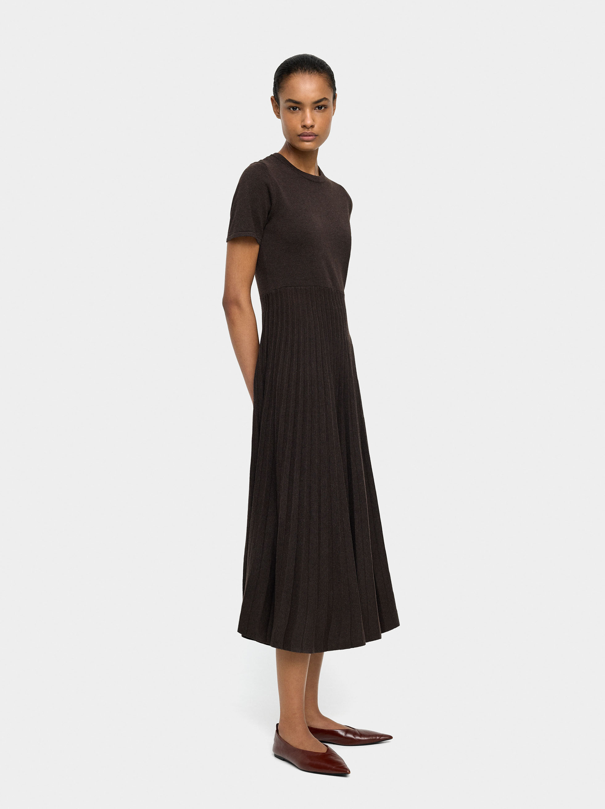 Vestido midi de malha