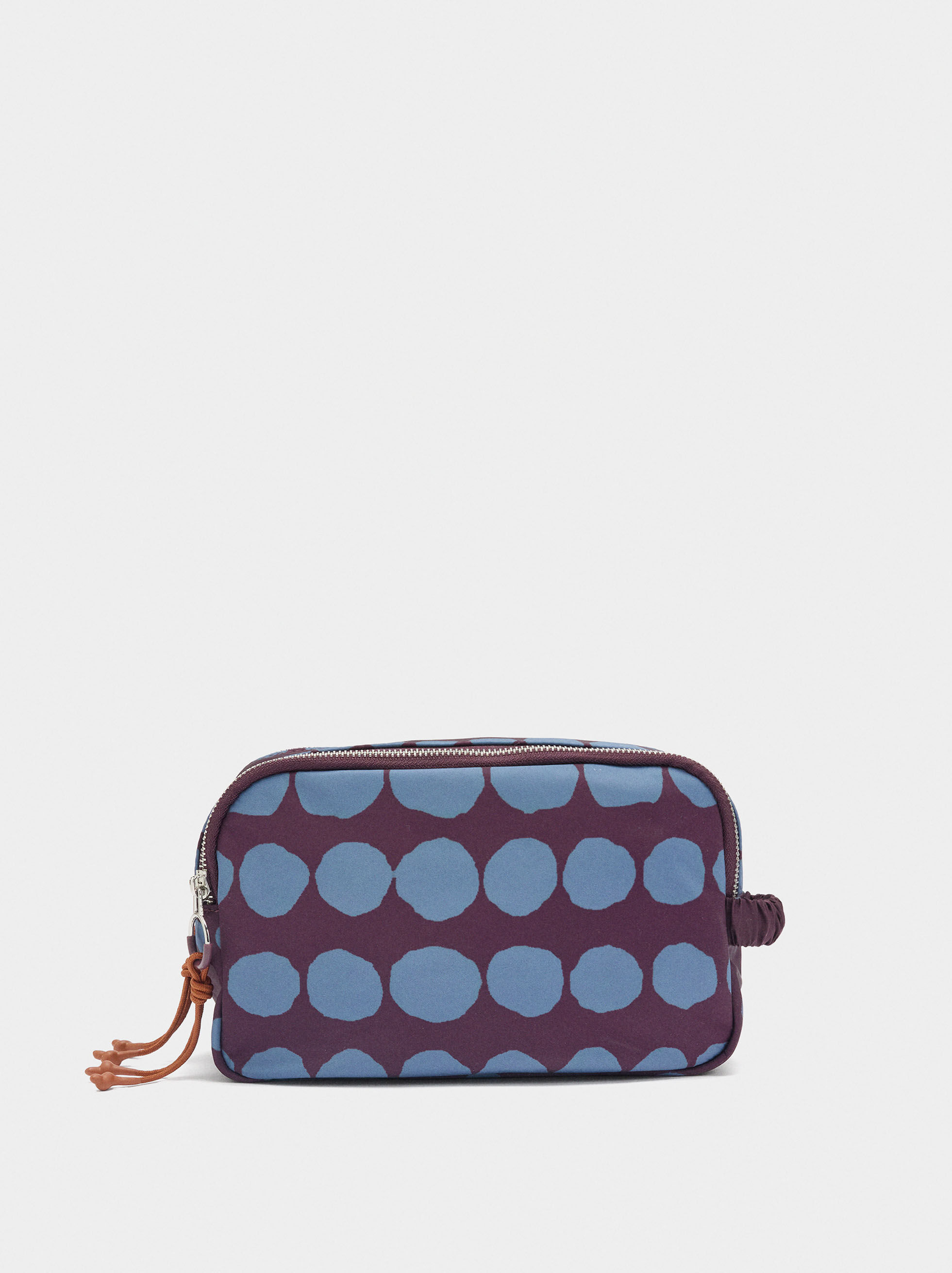Bolsa para cosméticos estampada de nylon