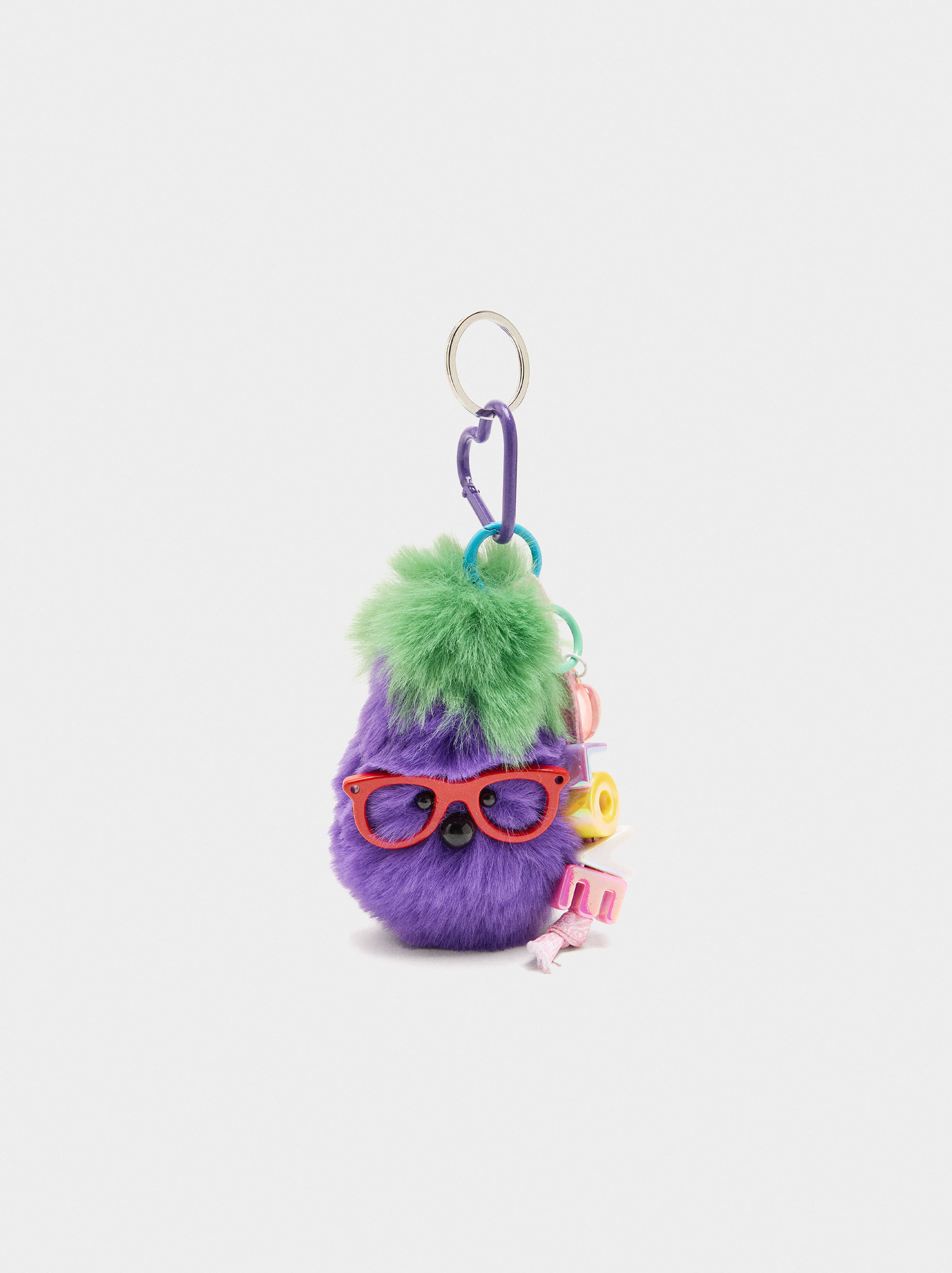 Porta-chaves charm pompom LOVE