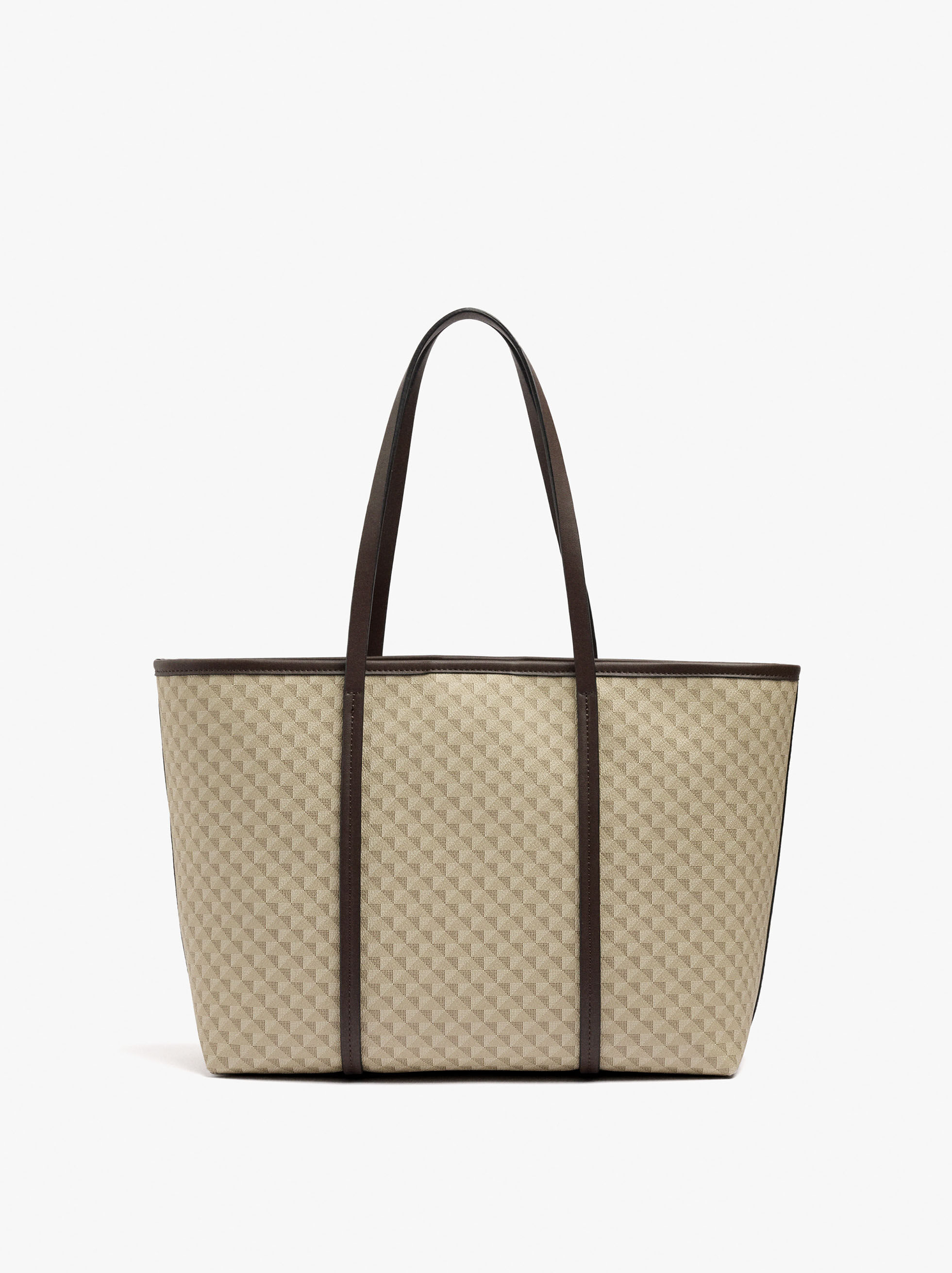 Mala shopper estampada com bolsa removível
