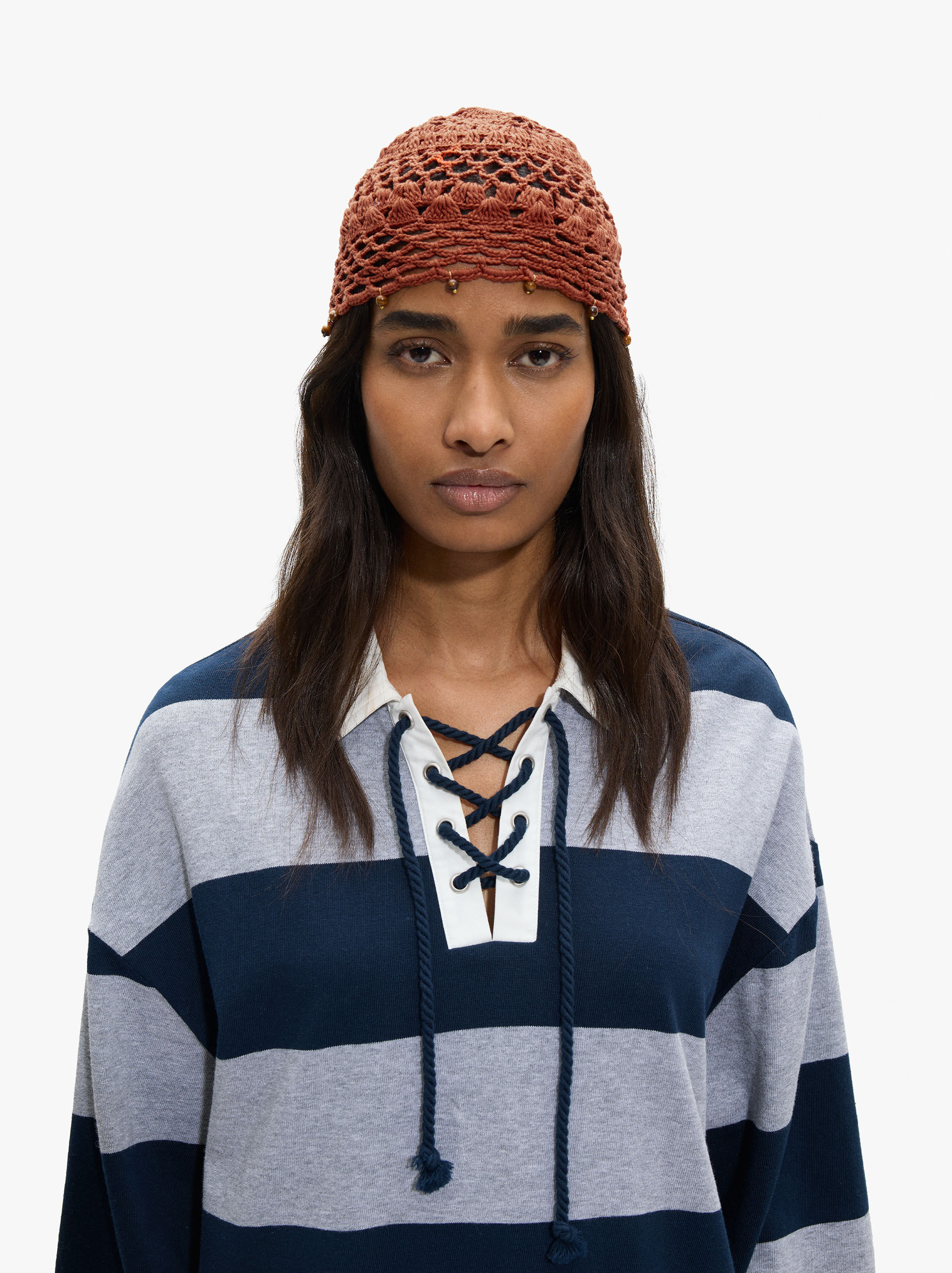 Gorro em croché de algodão