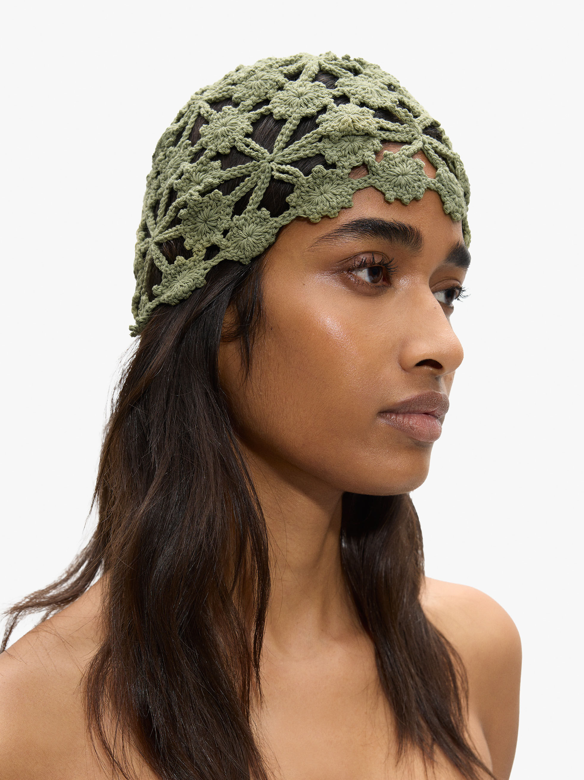 Gorro em croché 100% algodão