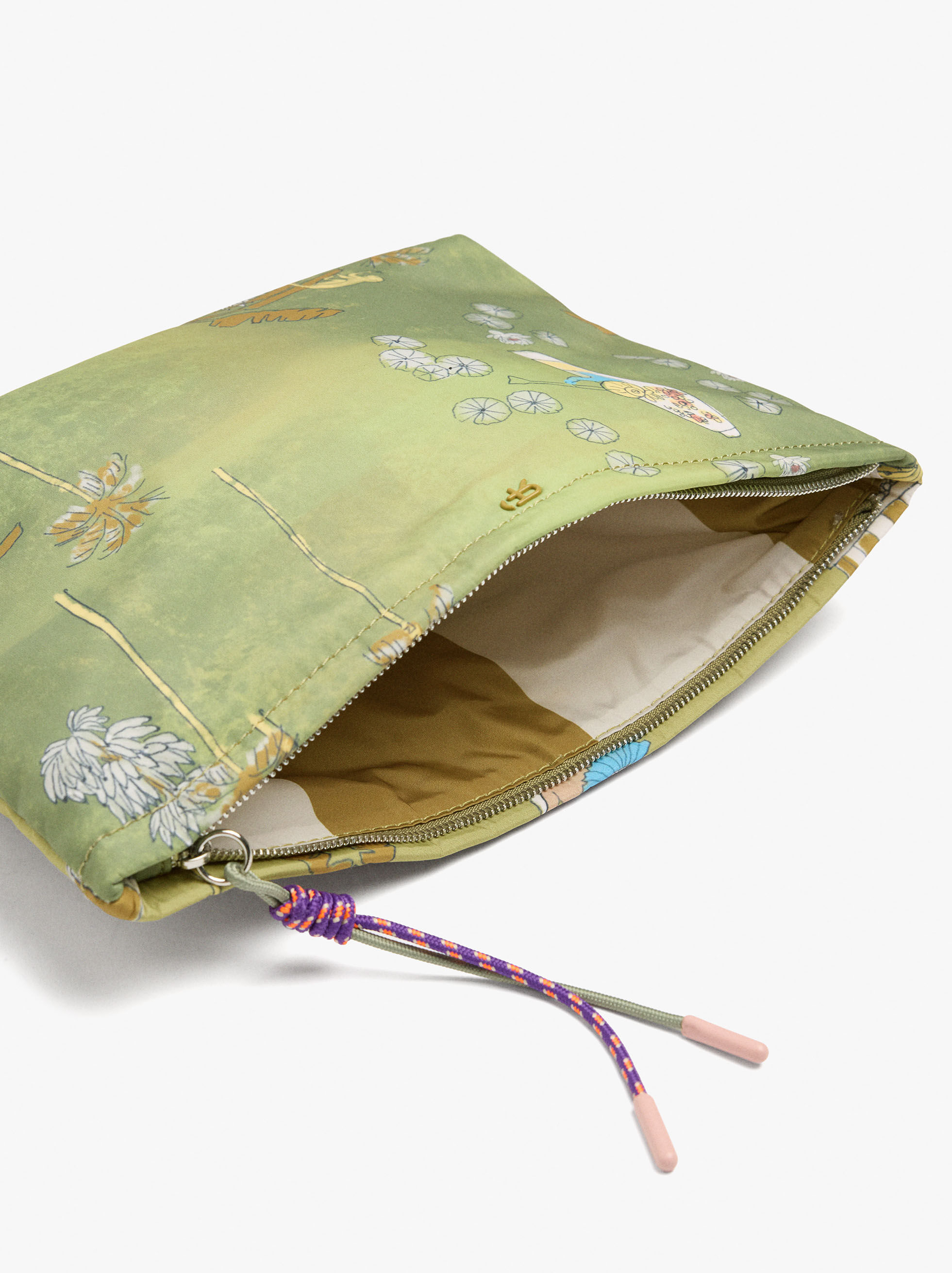 Bolsa para cosméticos de nylon estampado