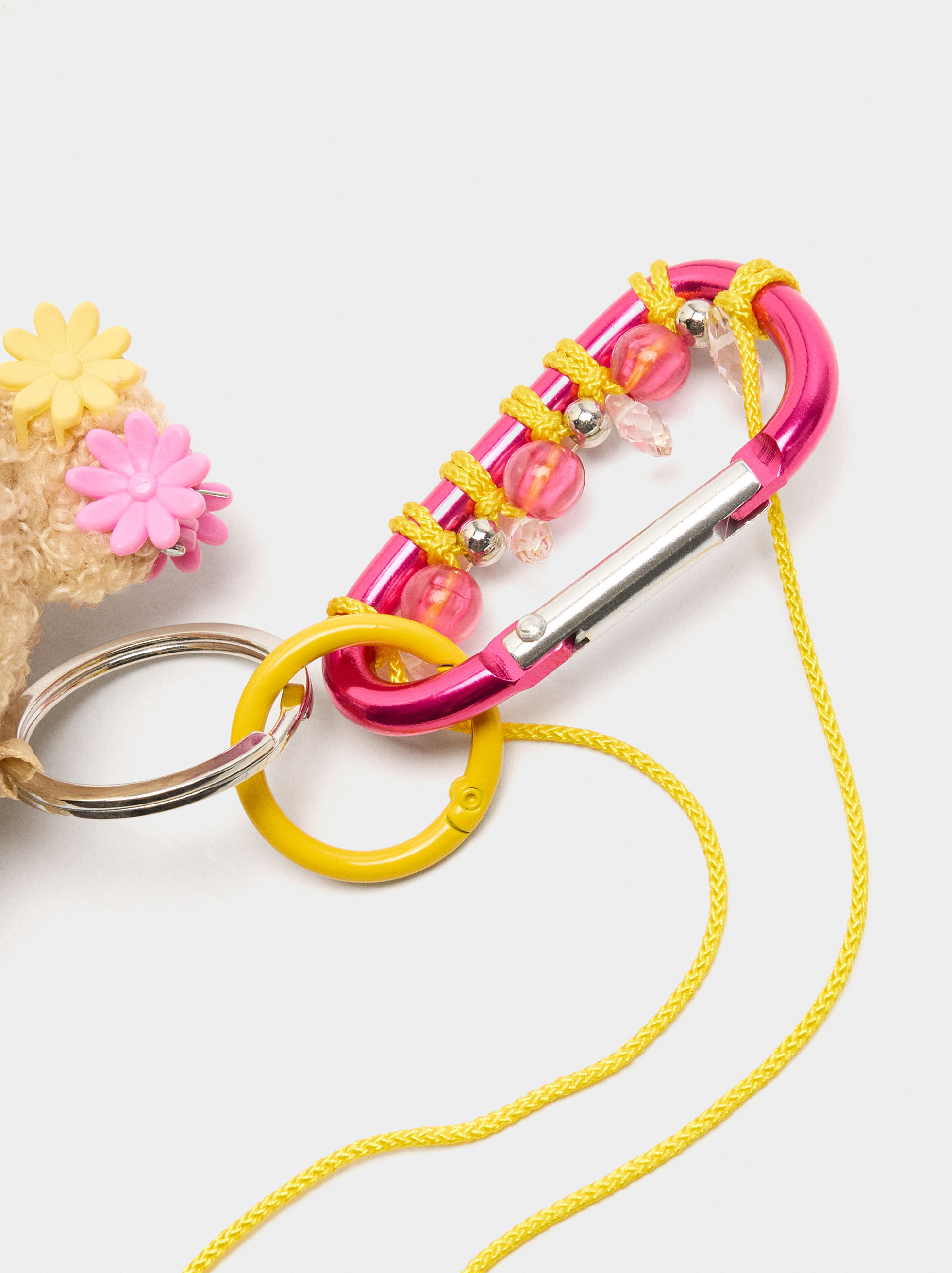 Porta-chaves charm ursa auriculares
