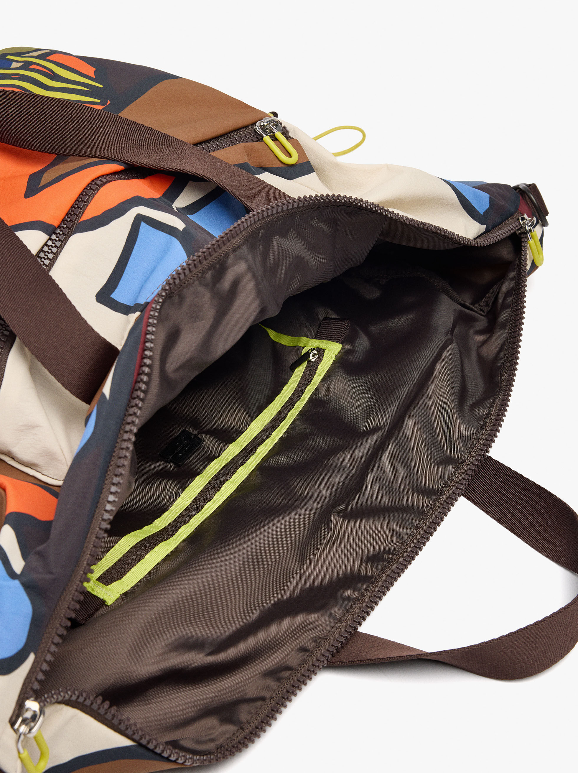 Mala de desporto estampada de nylon