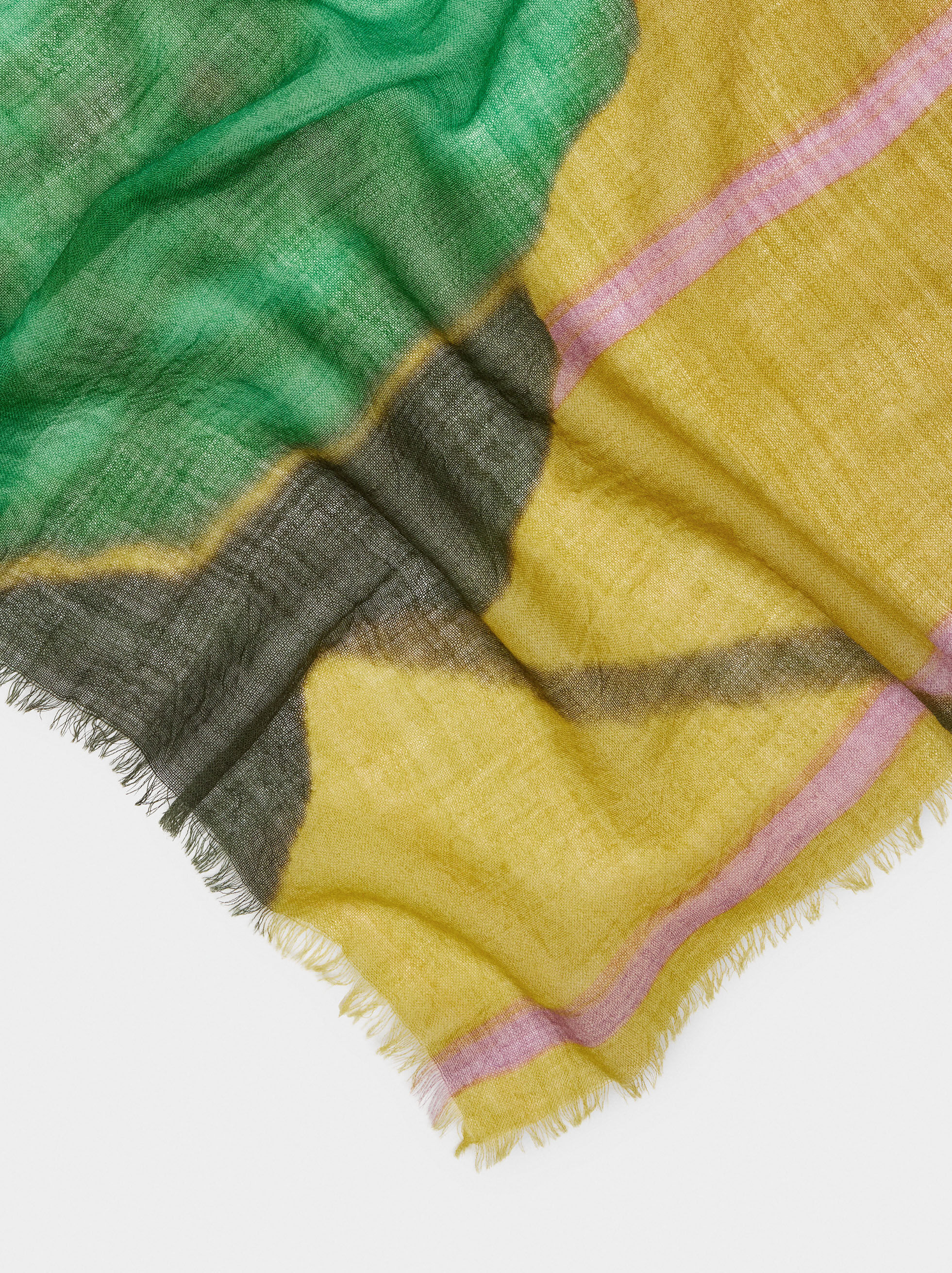 Lenço estampado 100% lã