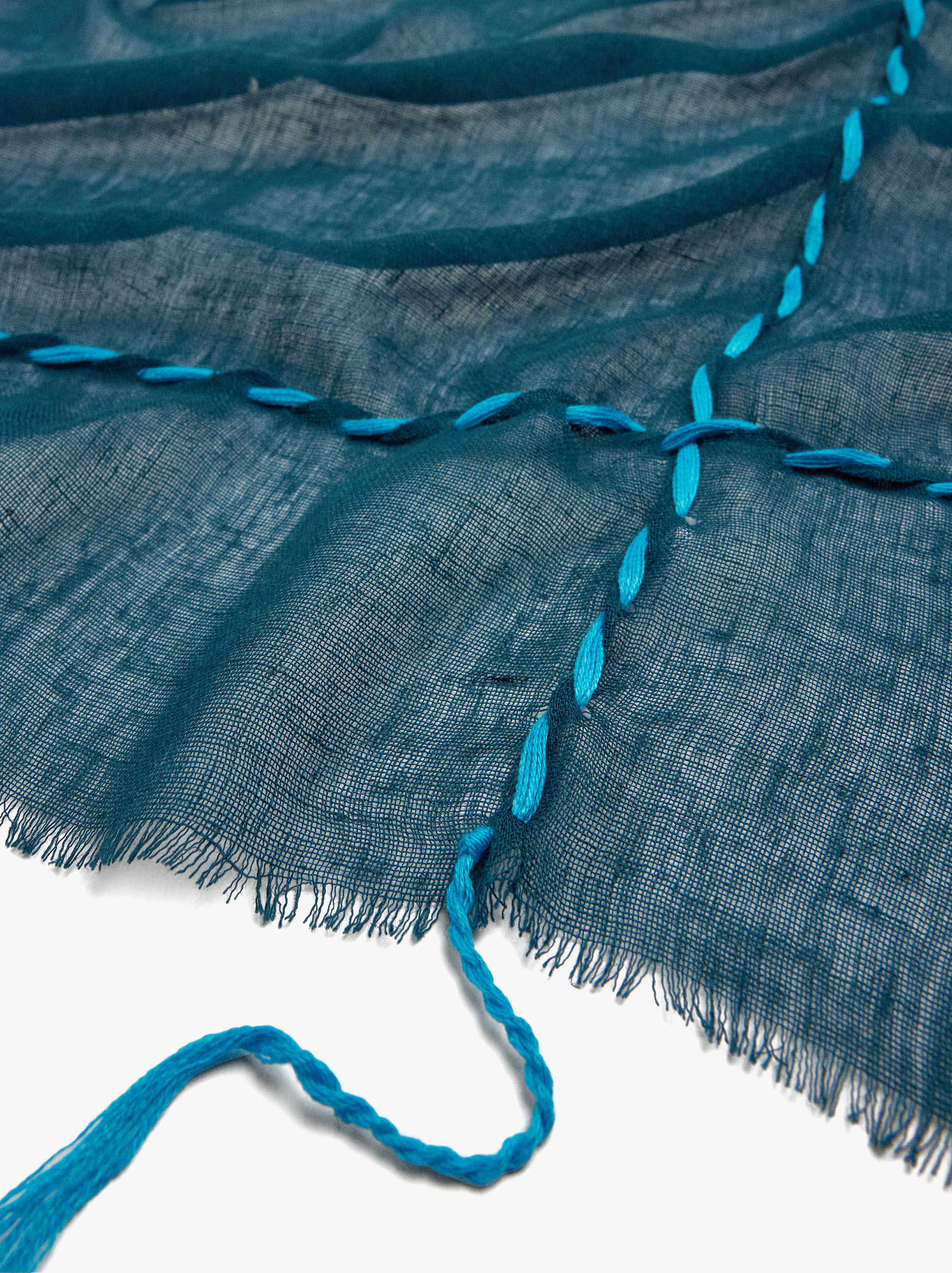 Pashmina mistura de linho