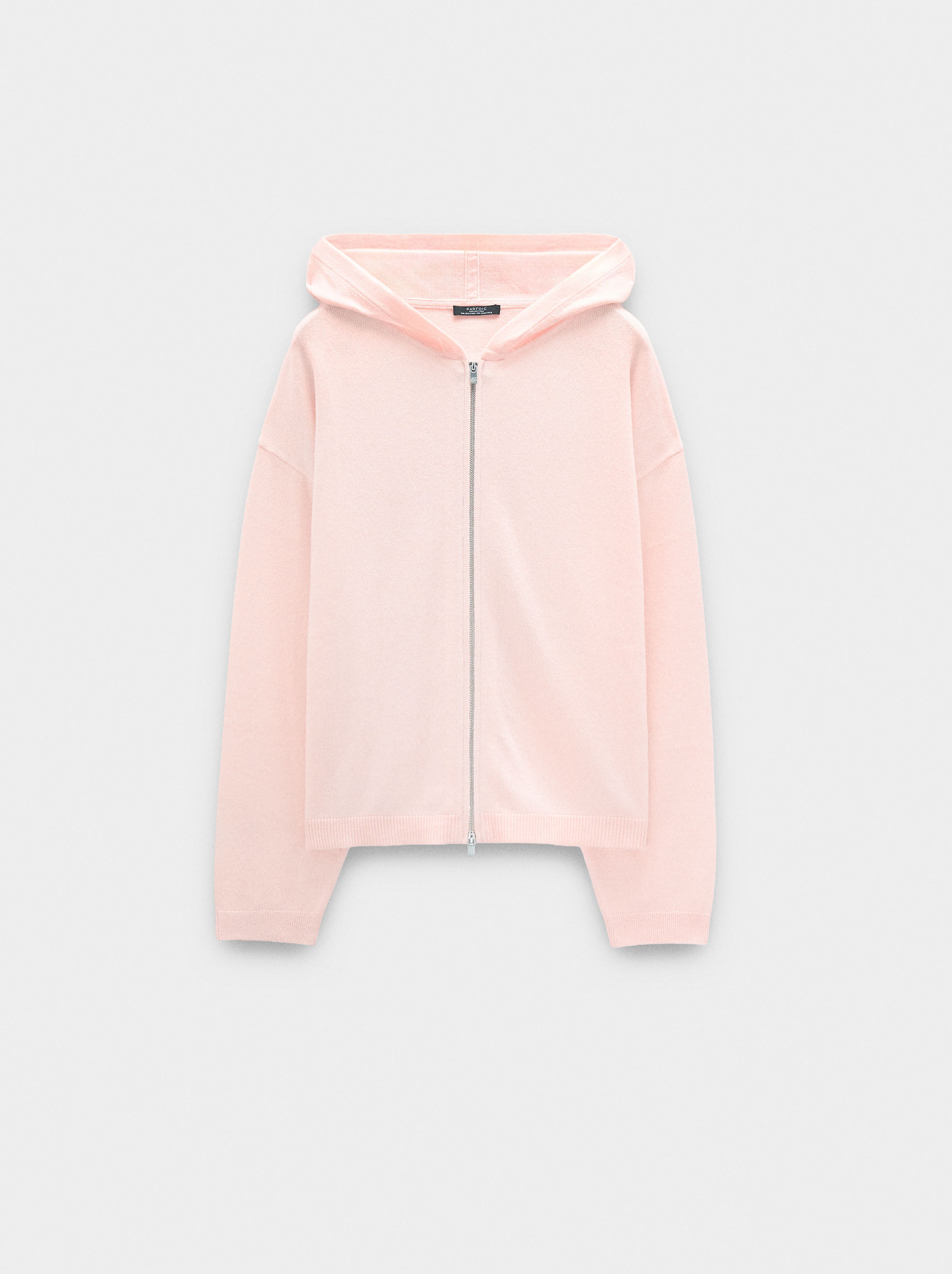 Cardigan de malha com capuz