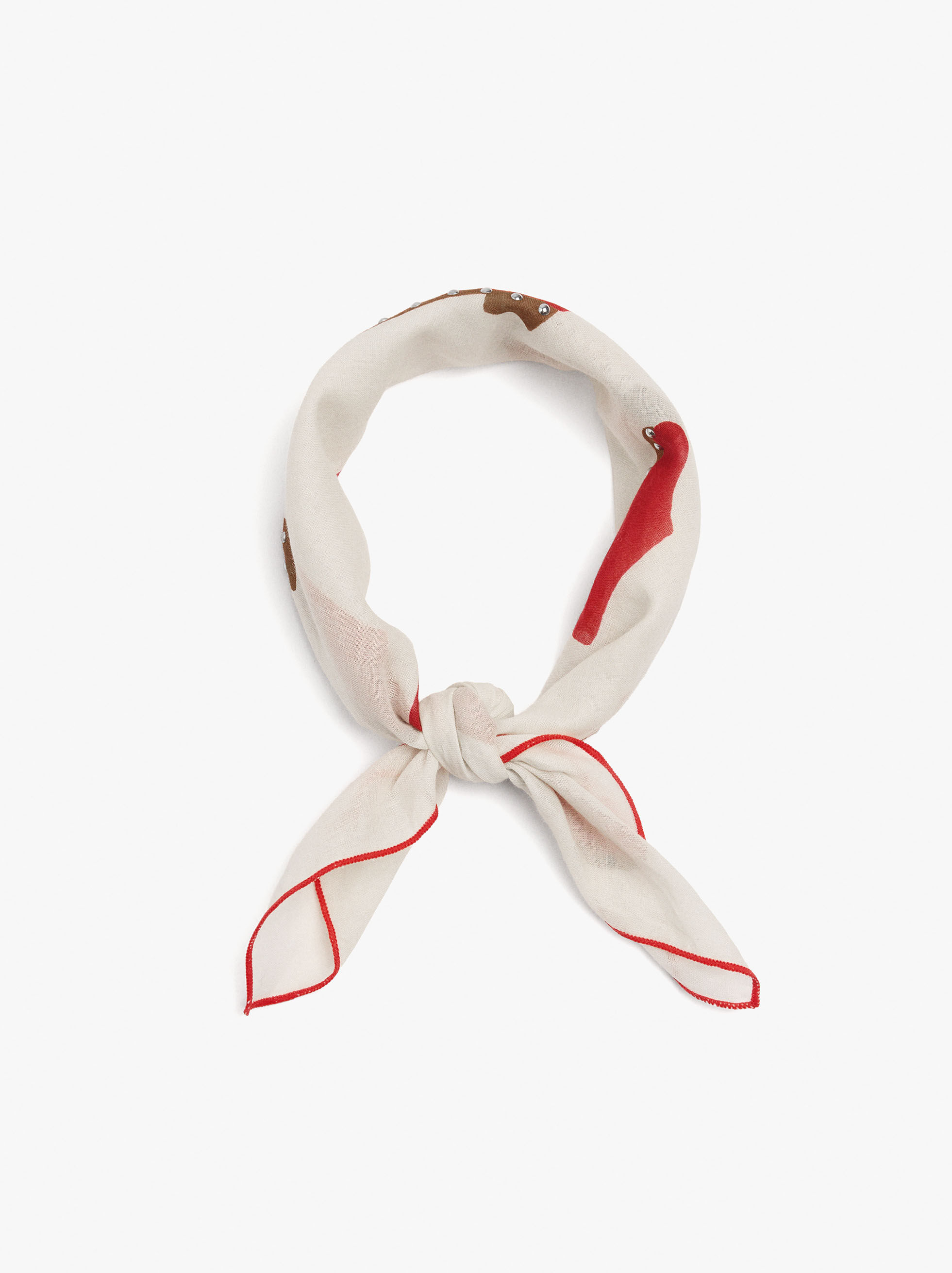 Lenço estampado de socas 100% algodão