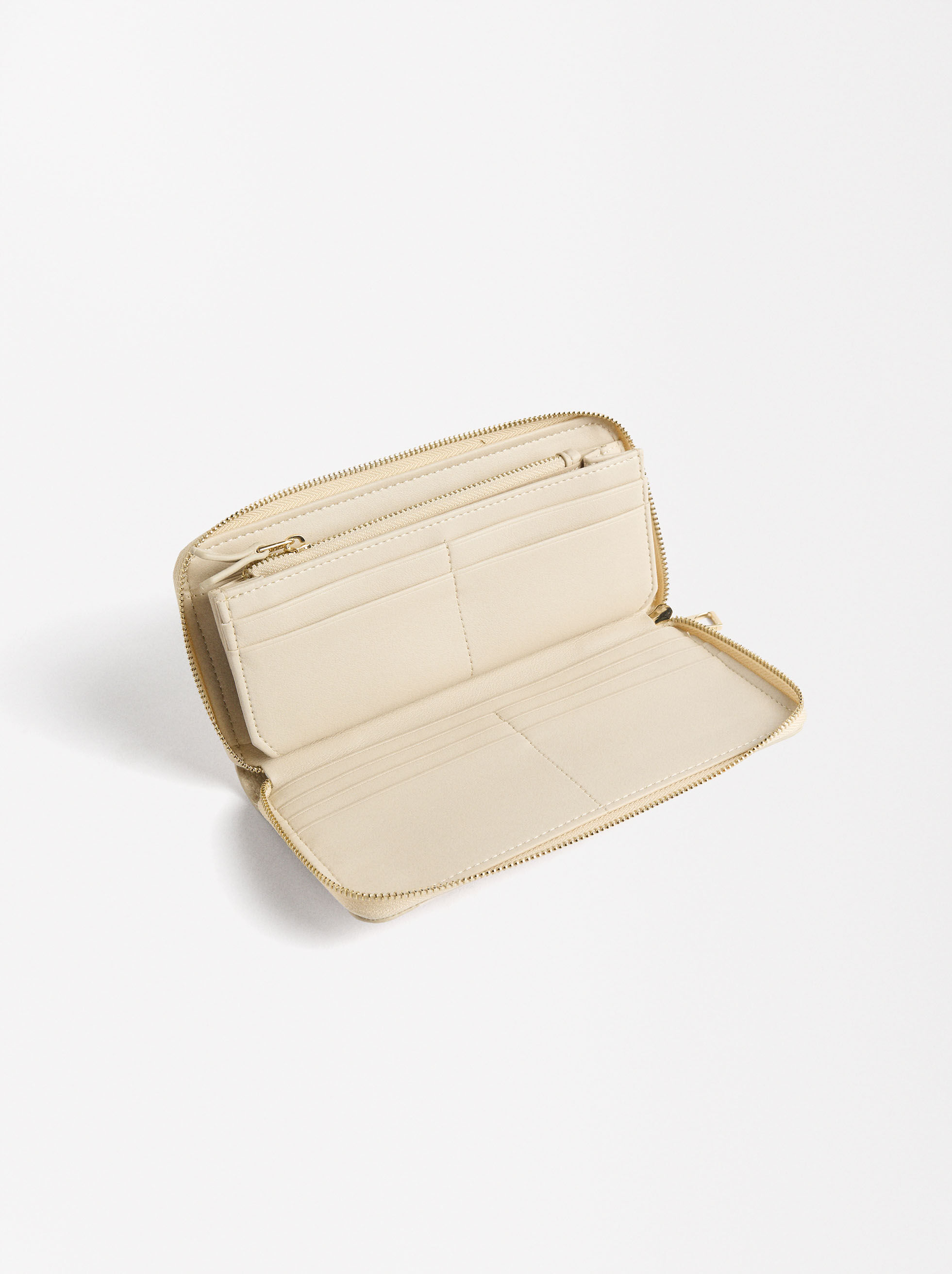 Porta-moedas com fecho de correr