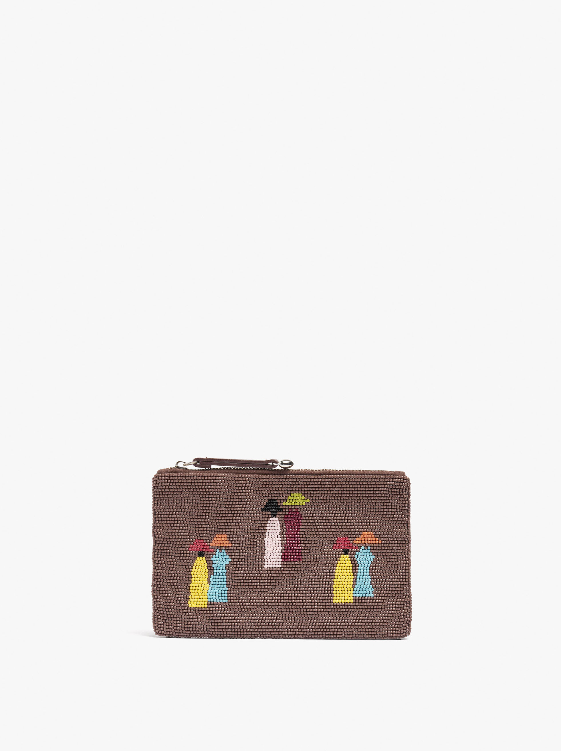 Bolsa para moedas com missangas