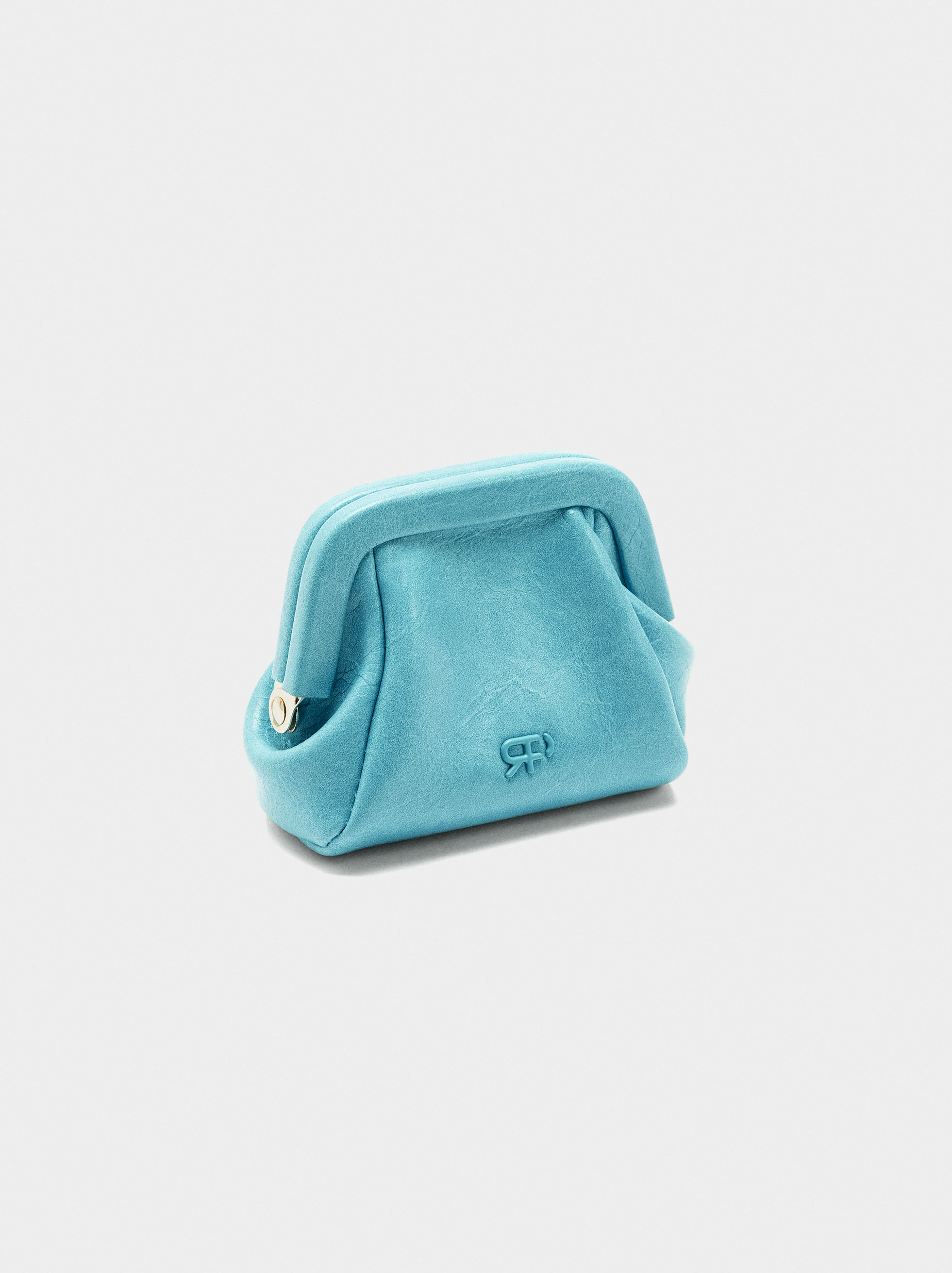 Bolsa para moedas efeito craquelê