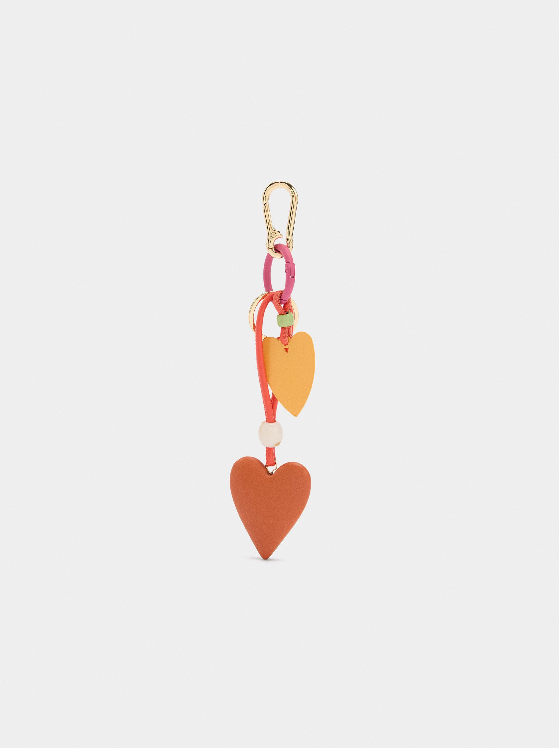 Porta-chaves charm corações