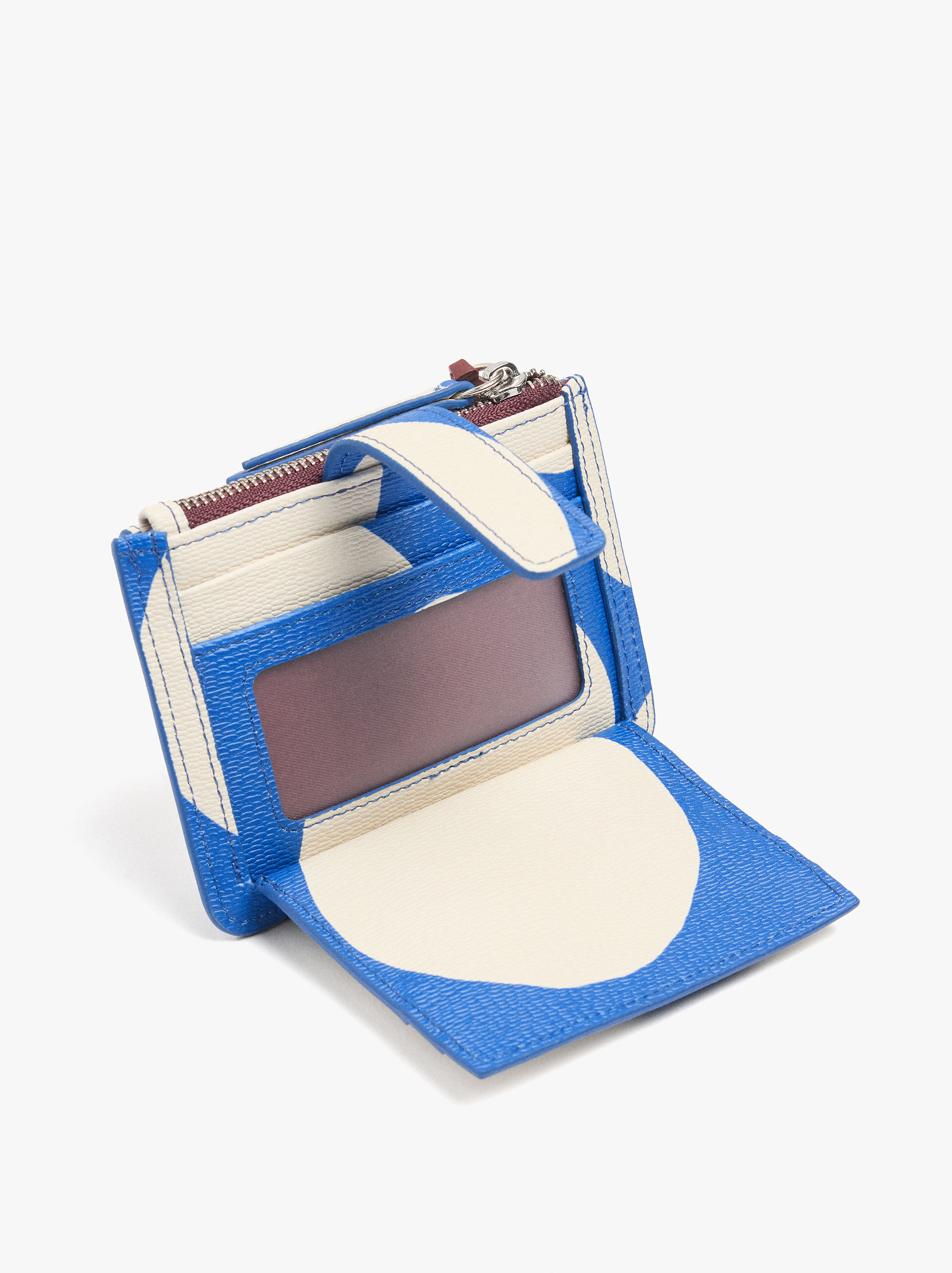 Porta-cartões estampado com textura