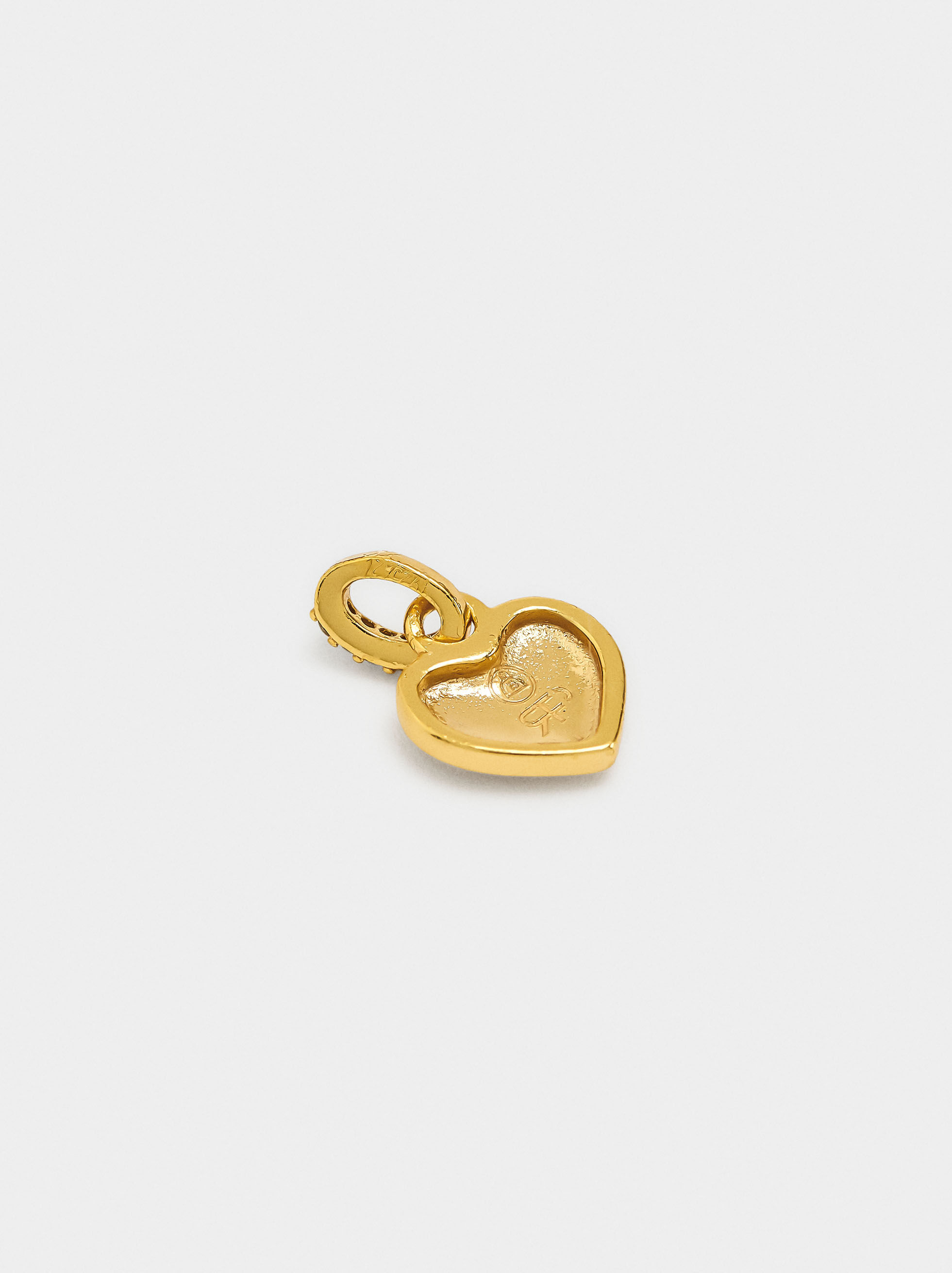 Charm coração com zircónias – prata de lei 925 Charm coração com zircónias - prata de lei 925