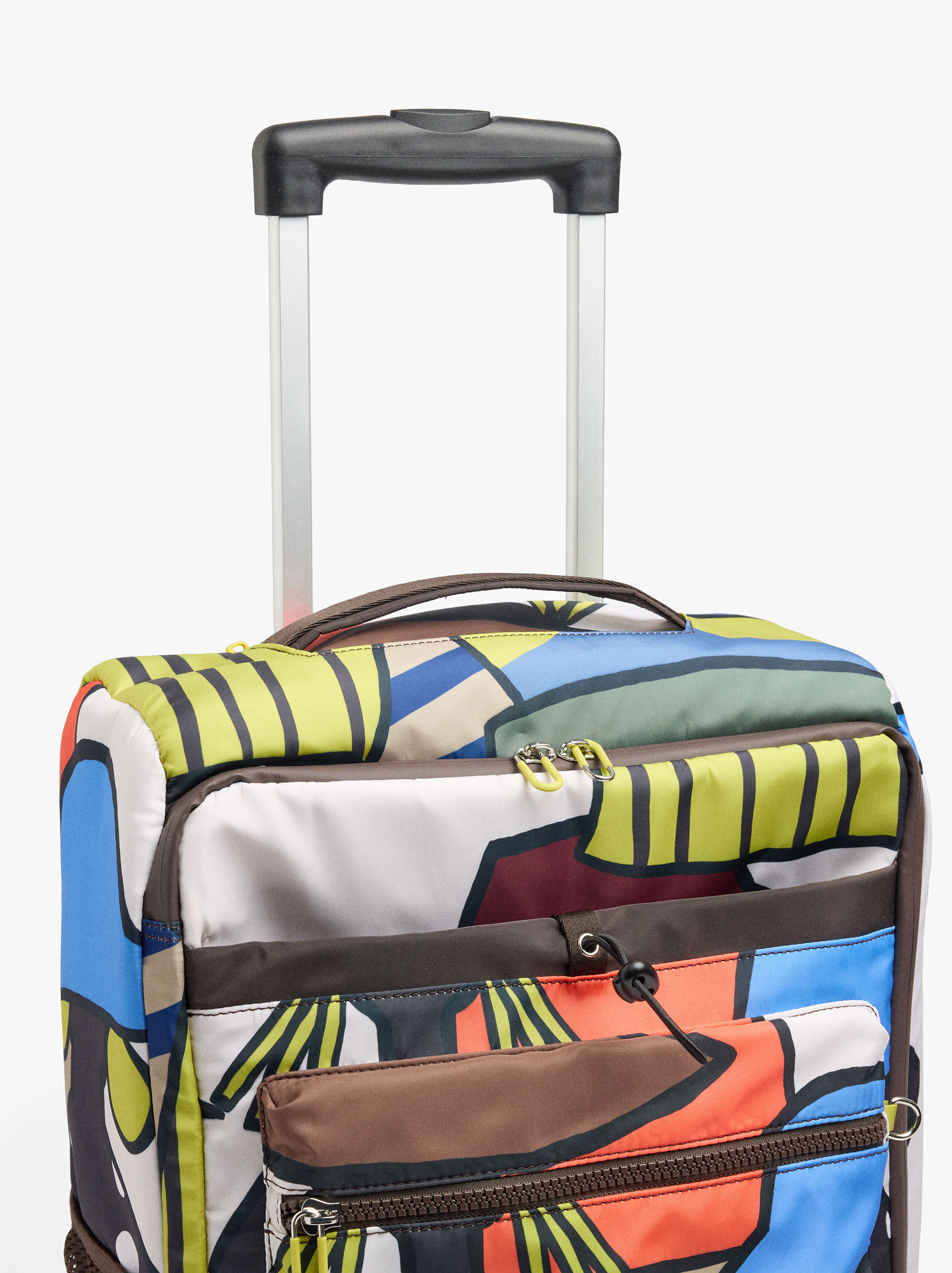 Mala de viagem de nylon estampada