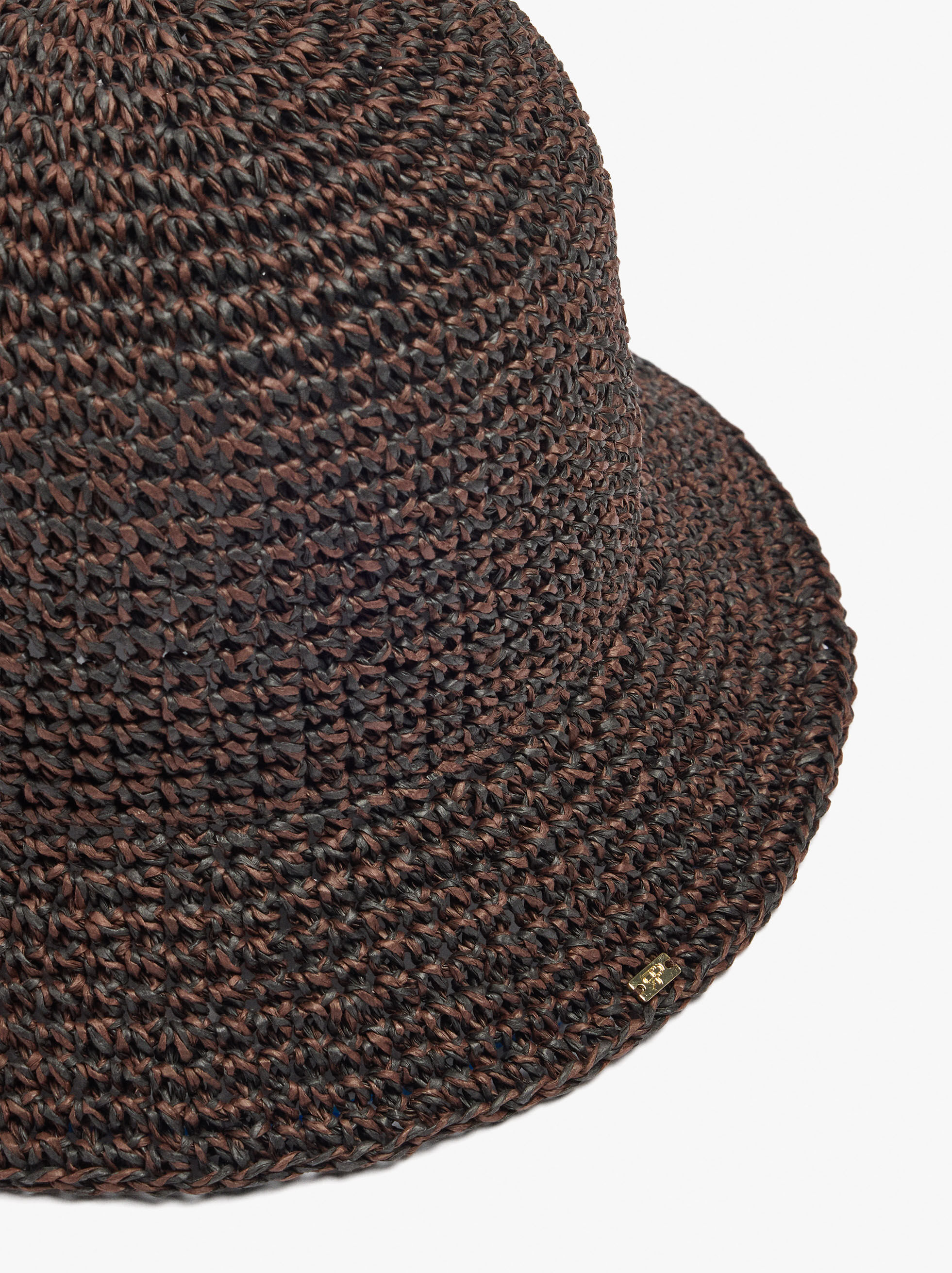 Chapéu bucket efeito palha