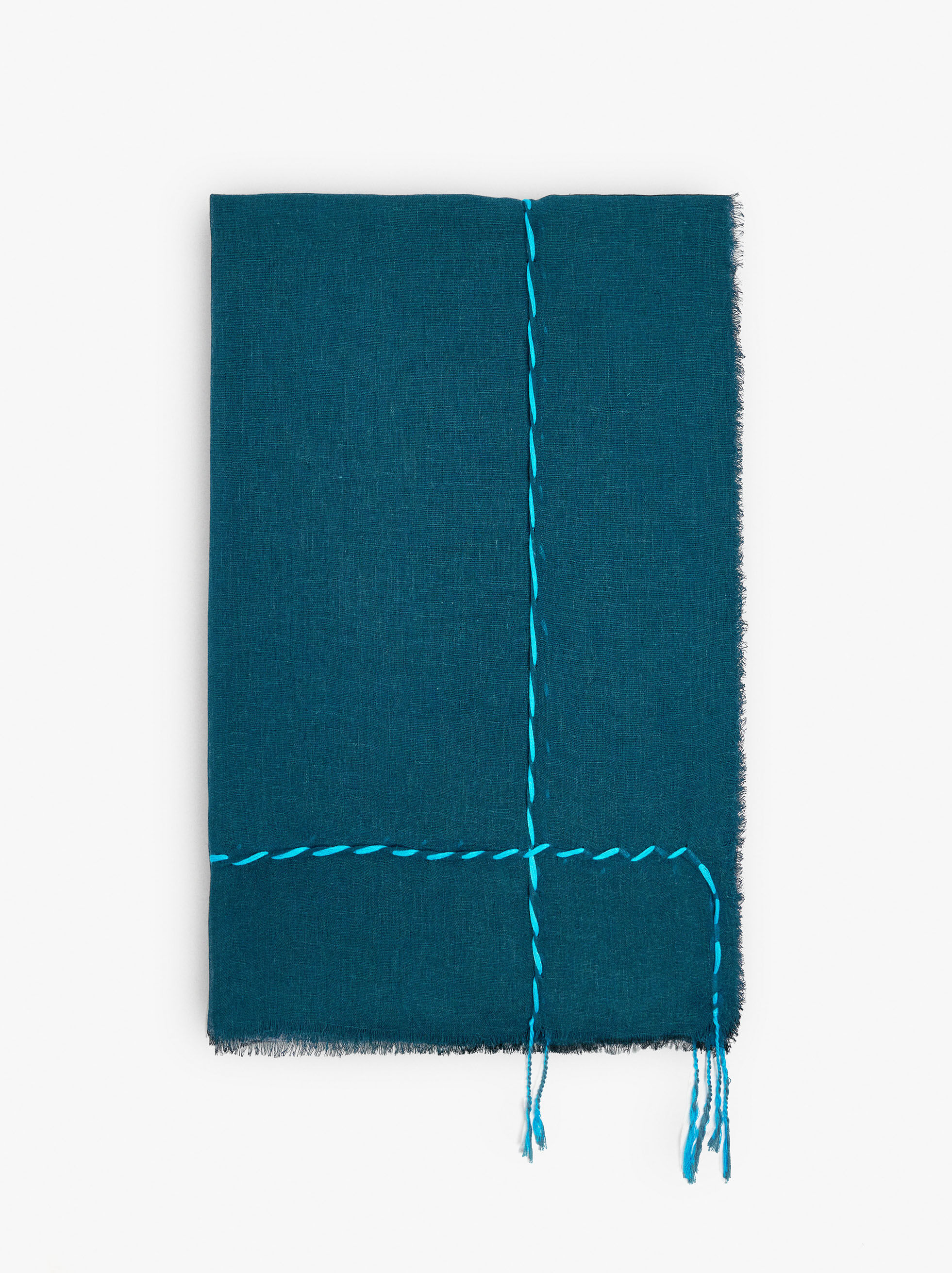Pashmina mistura de linho
