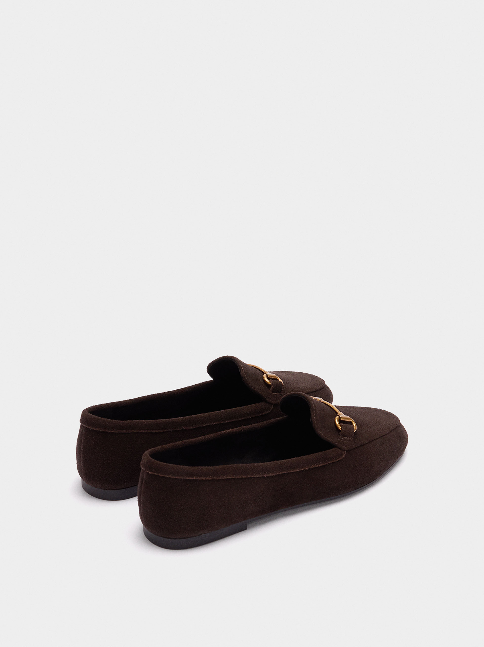 Mocassins de pele com fivela